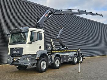 TGS 35.470 8X4 BB / HIAB CRANE + HOOKLIFT